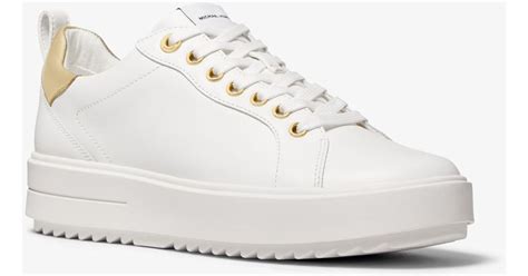 michael kors emmett leather sneaker